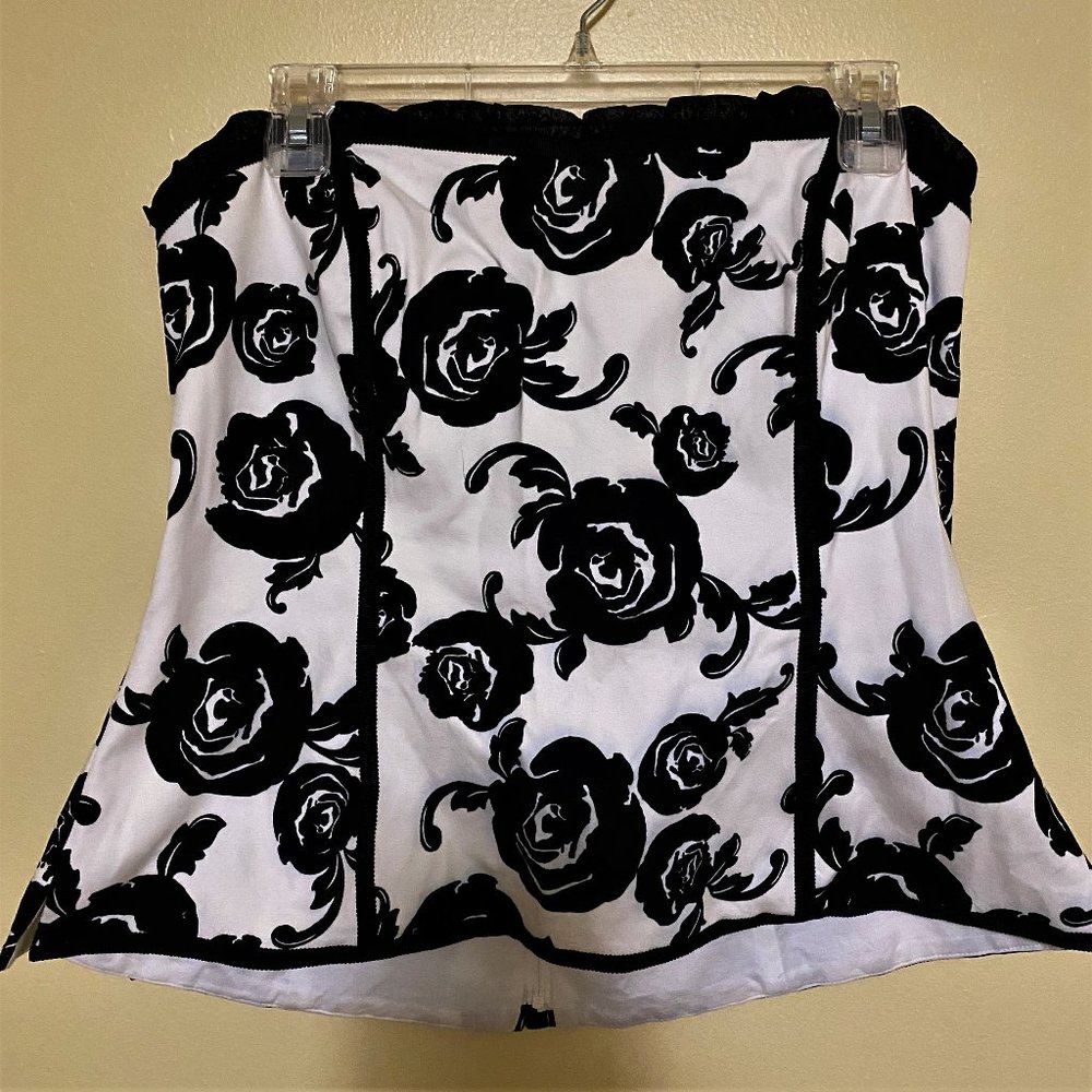 WHBM Corset with Wire Ribbing